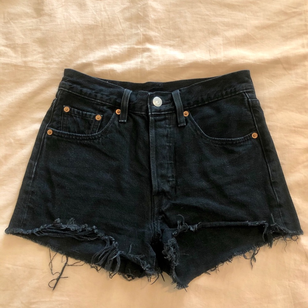 Levi’s Black Denim Cutoffs